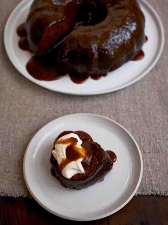 Scrumptious sticky toffee pudding