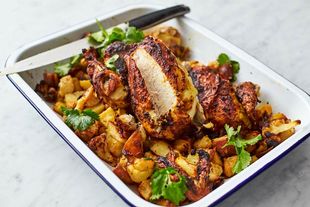 How does Jamie Oliver roast chicken?